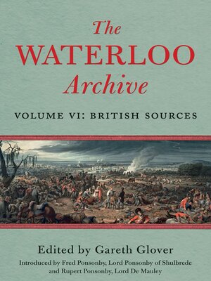 cover image of The Waterloo Archive, Volume VI